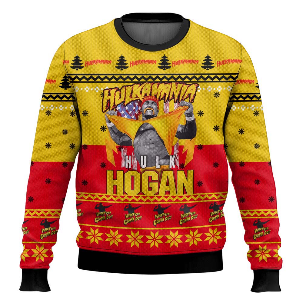 Hulkamania Hulk Hogan WWE Ugly Sweater