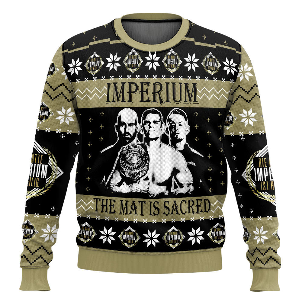 Imperium The Mat Is Sacred Gunther WWE Ugly Sweater