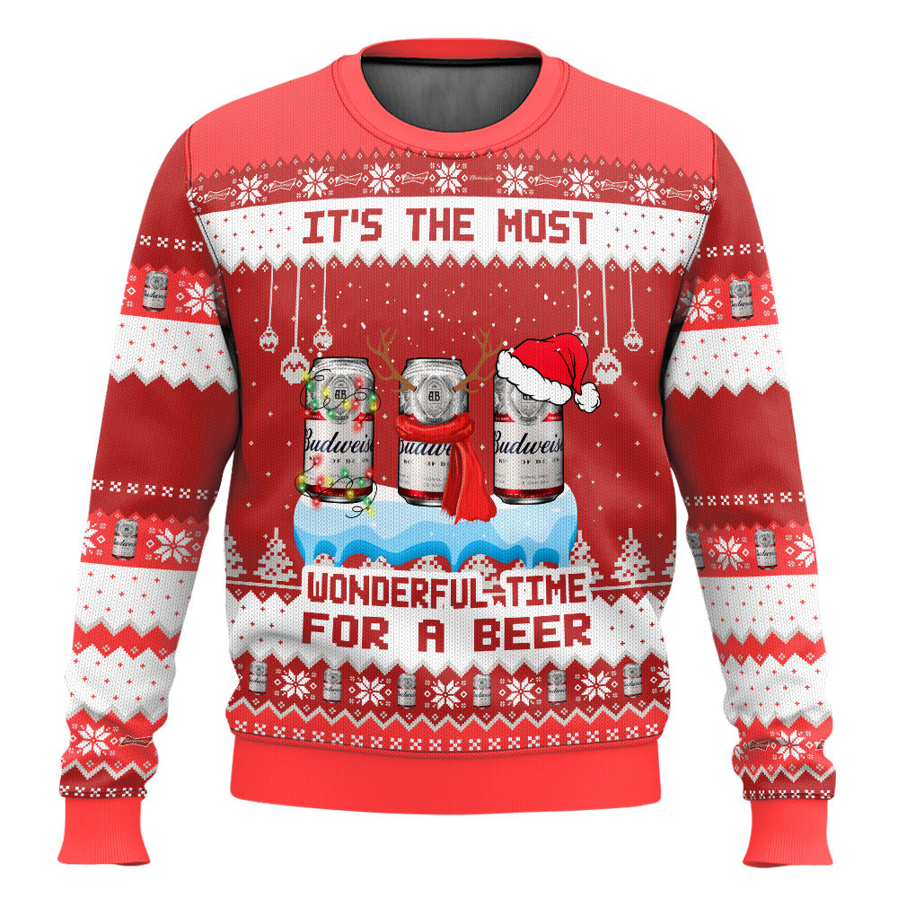 It’s The Most Wonderful Time For A Budweiser Ugly Sweater