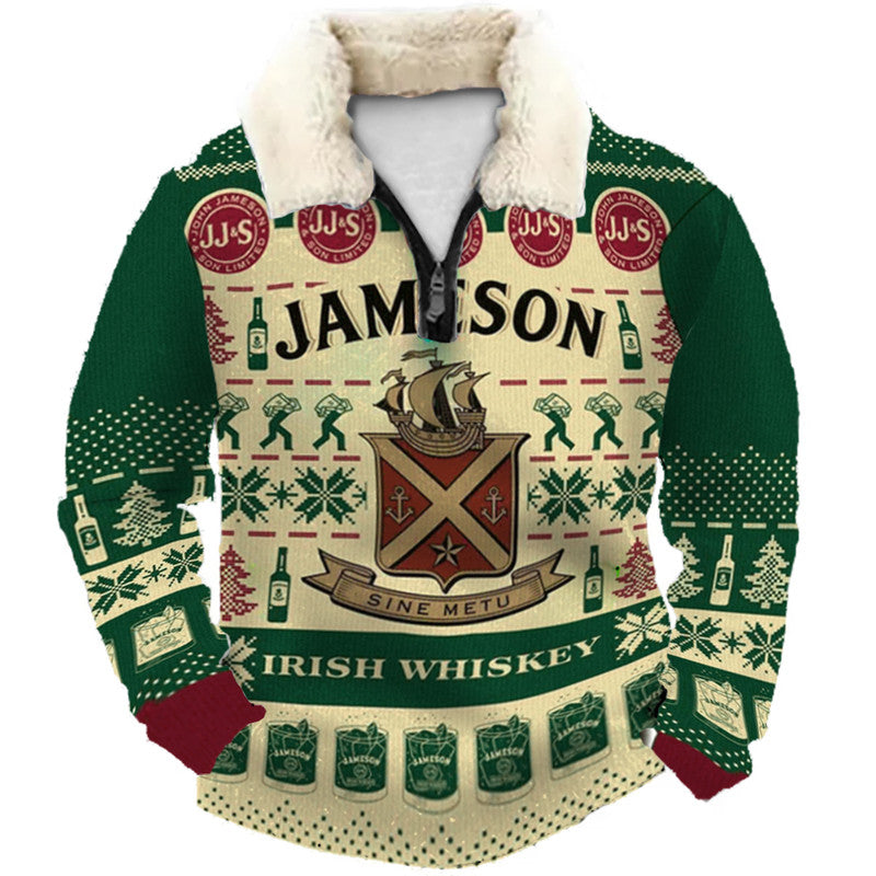 JN & Christmas Ugly Quarter Zip Sweatshirt