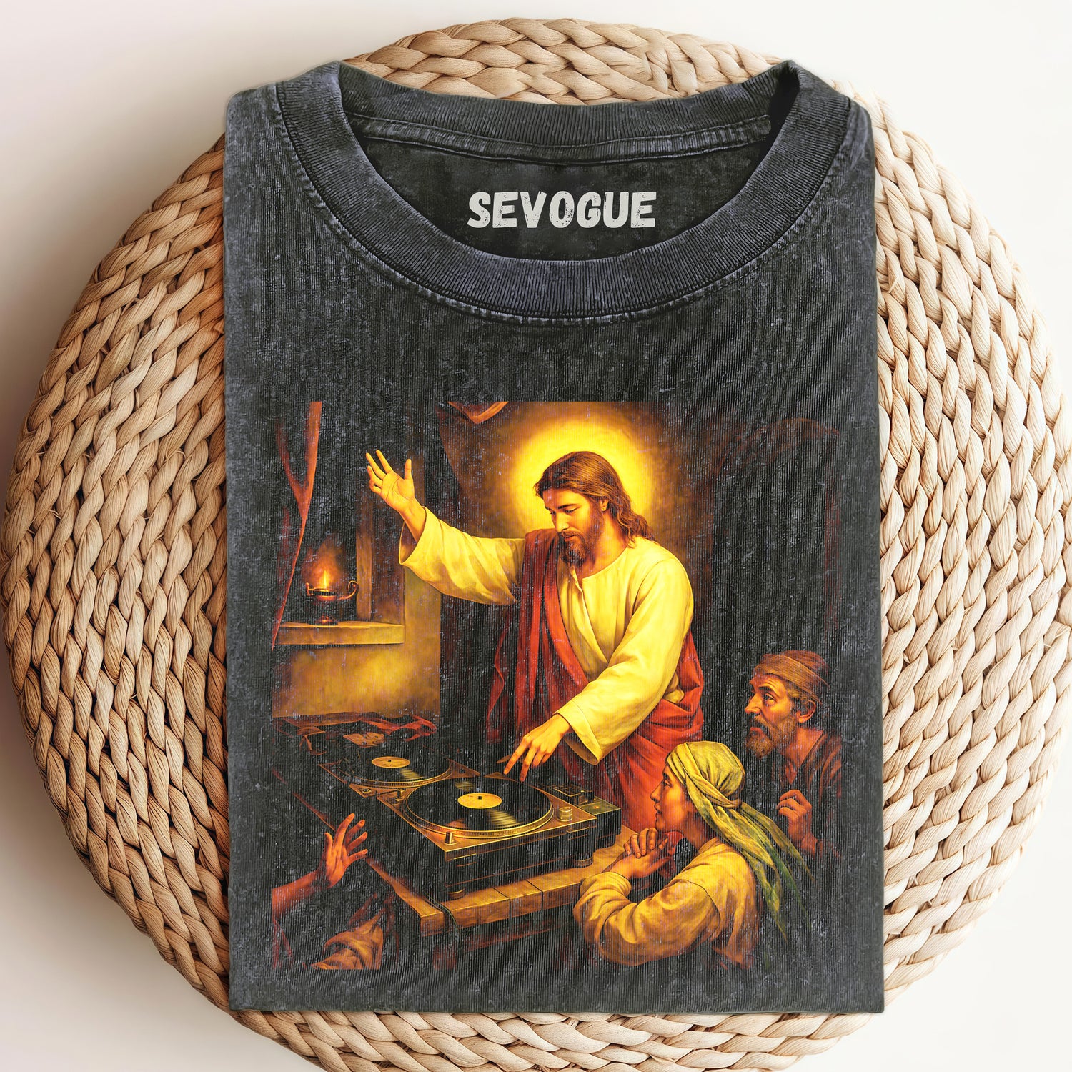 Jesus God Listening To Music Unisex Tee, Sweatshirt & Hoodie