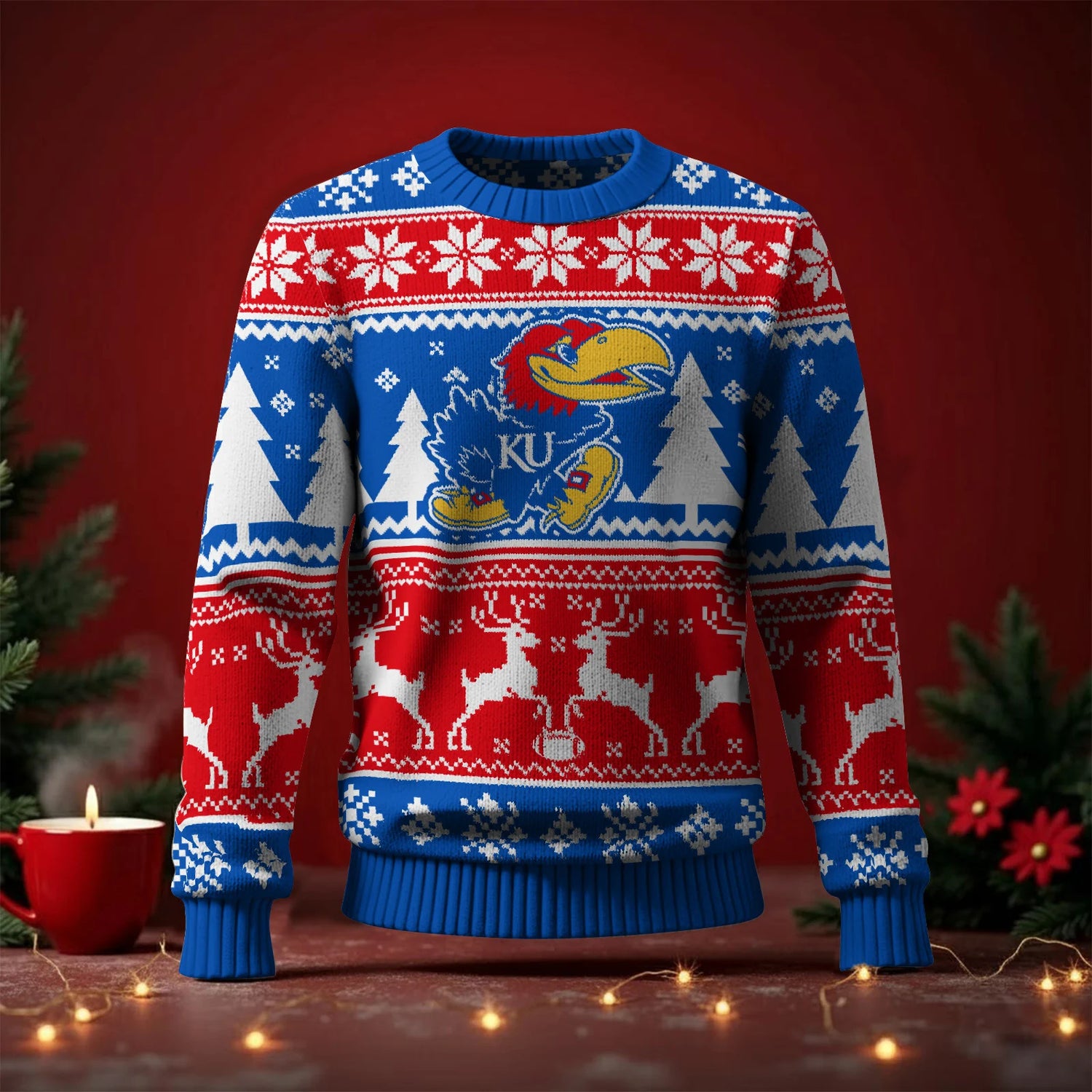 Kansas Jayhawks Ugly Sweater