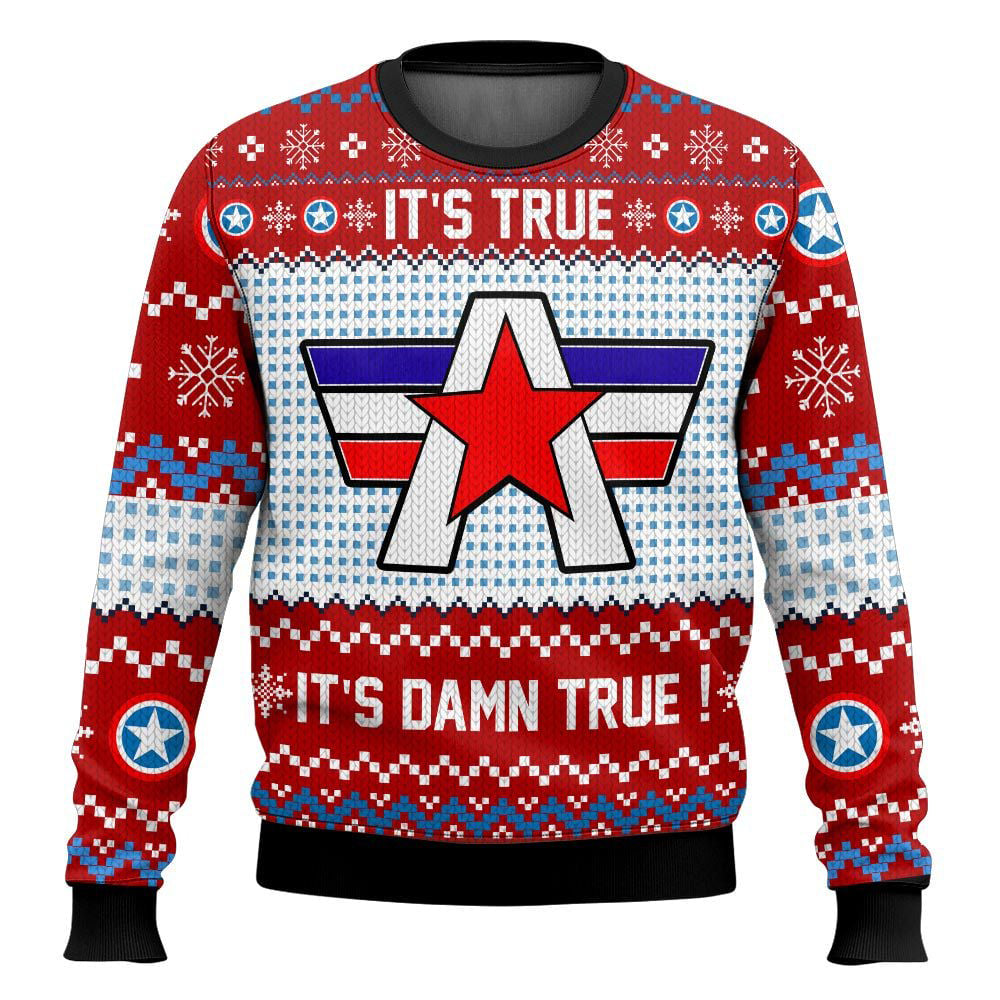 Kurt Angle It’s Damn True WWE Ugly Sweater