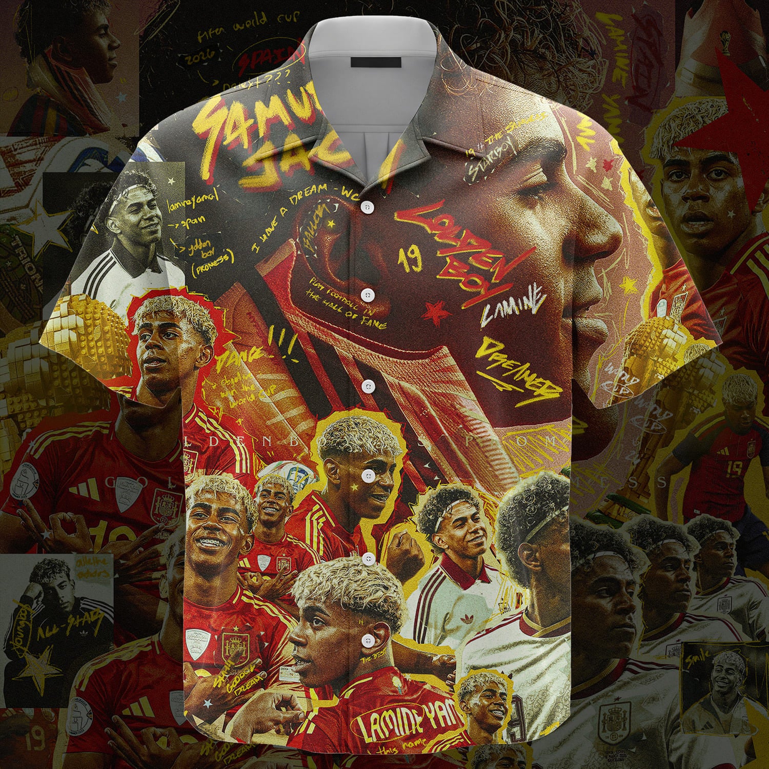 Lamine Yamal Unisex Hawaiian Shirt