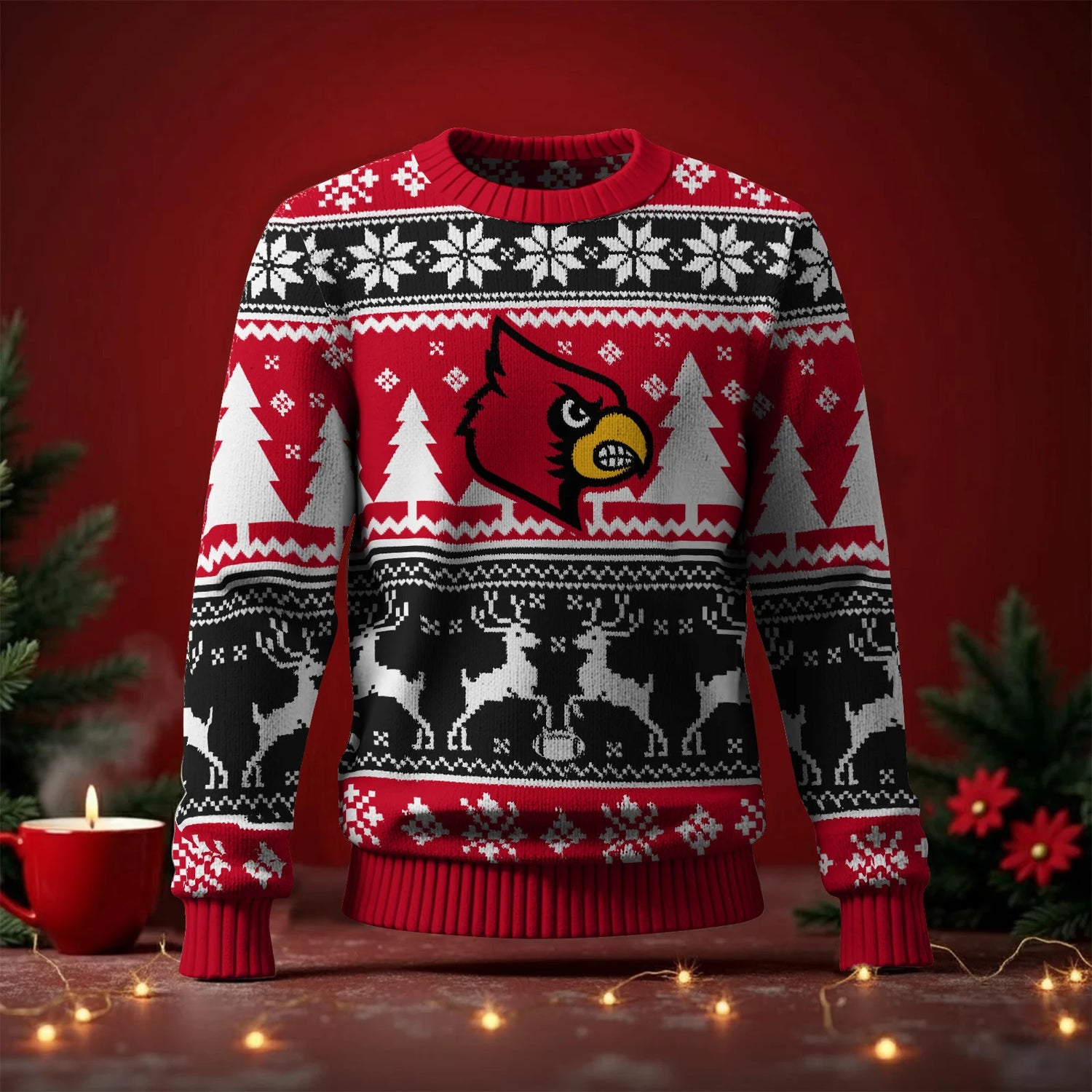 Louisville Cardinals Ugly Sweater