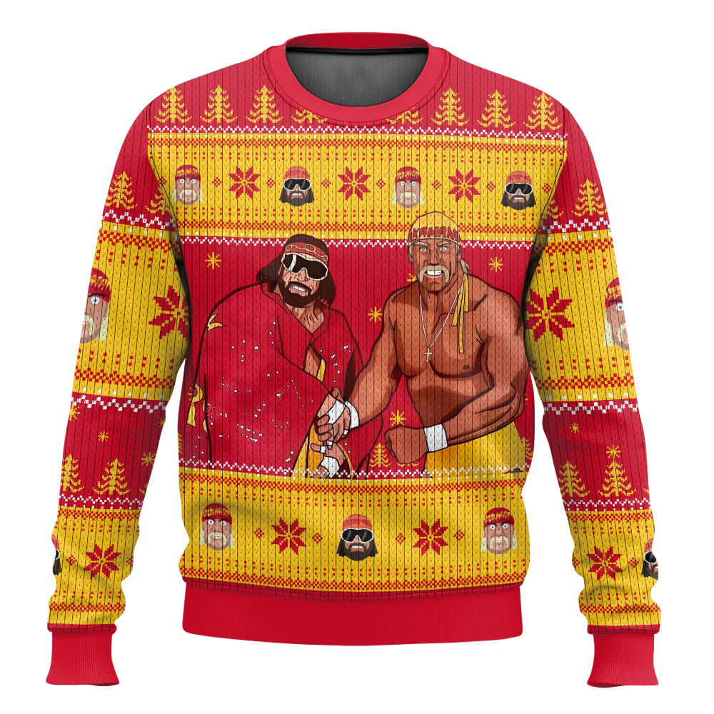 Macho Man And Hulk Hogan Mega Powers WWE Ugly Sweater