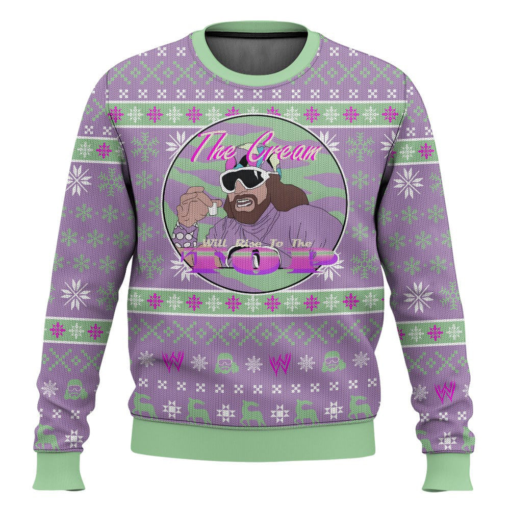 Macho Man The Cream Will Rises To The Top WWE Ugly Sweater