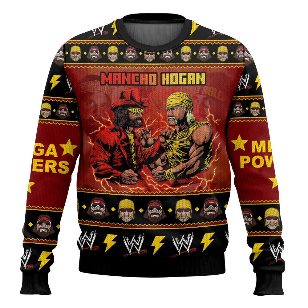 Mancho Hogan WWE Ugly Sweater