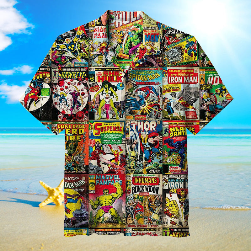 Marvel Comics Unisex Hawaiian Shirt