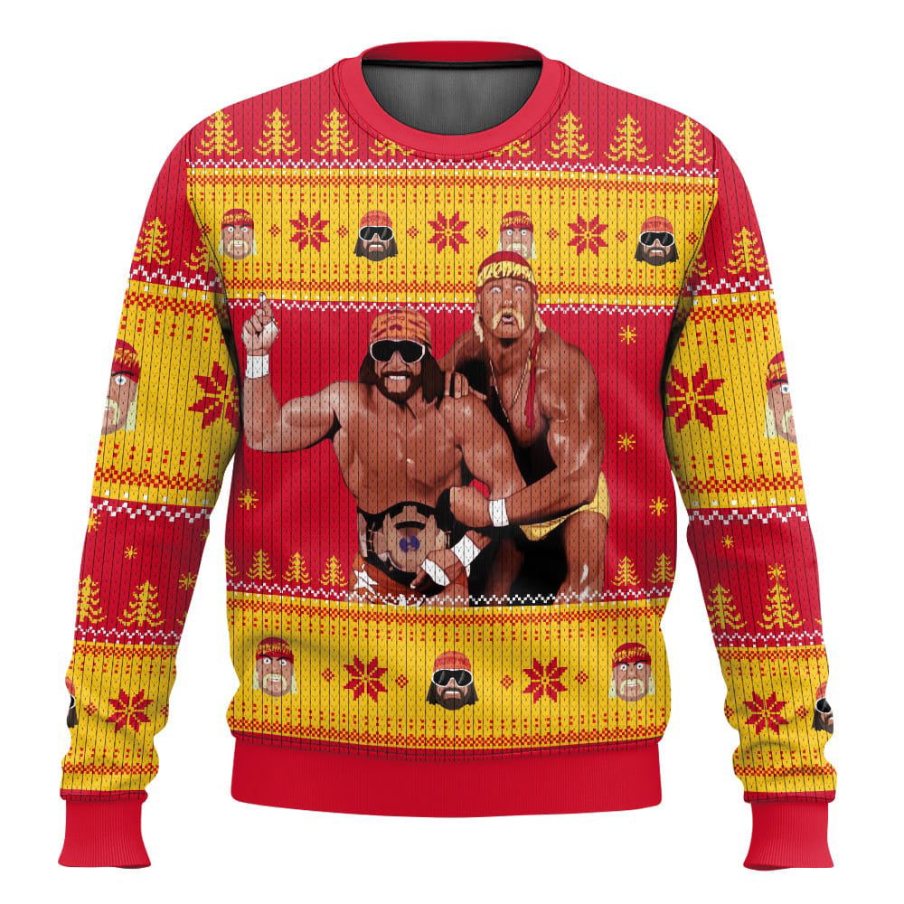 Mega Powers Macho Man And Hulk Hogan WWE Ugly Sweater