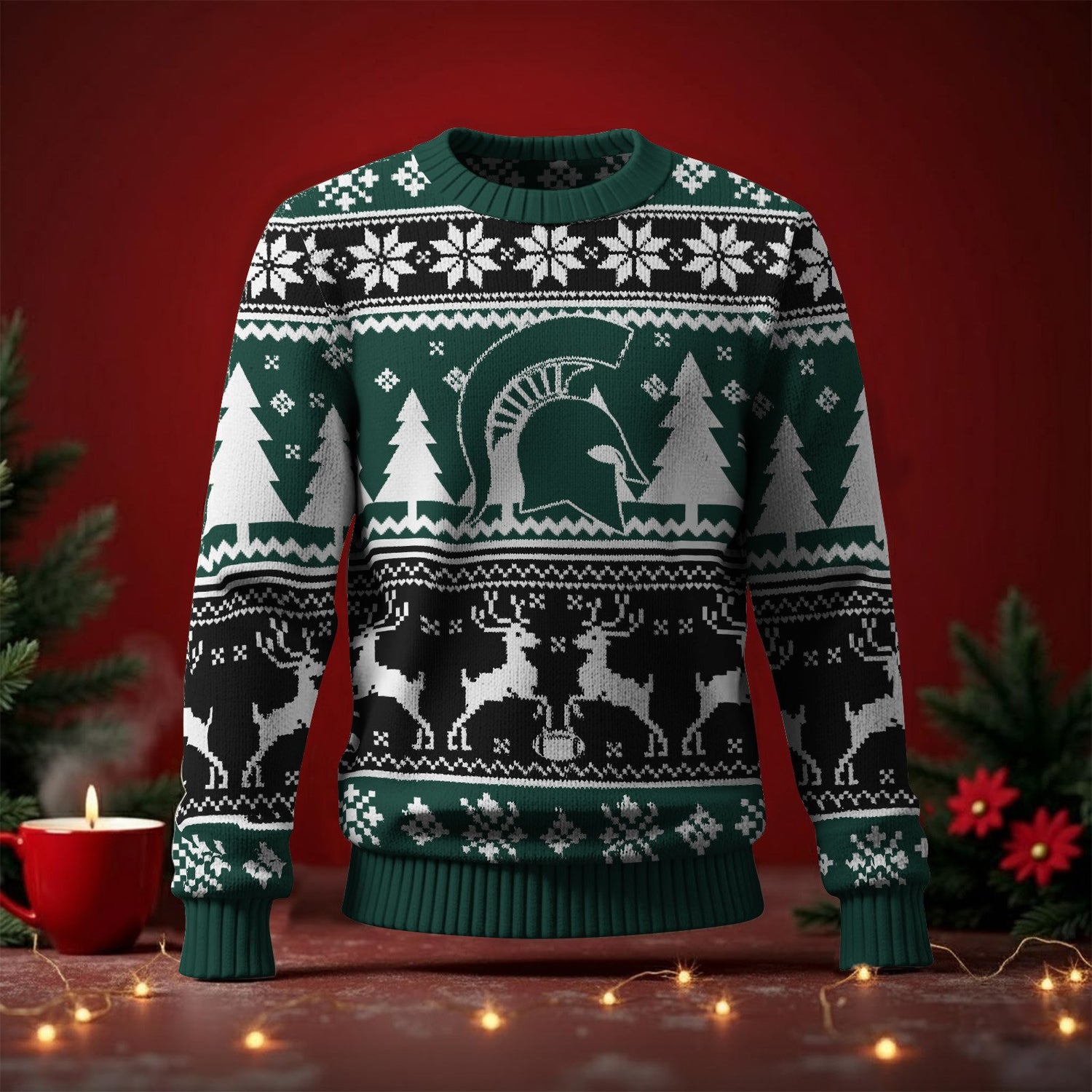 Michigan State Spartans Ugly Sweater
