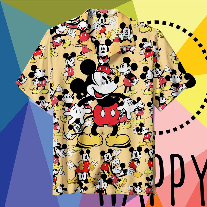Mickey Mouse Collage Art | Unisex Hawaiian Shirt