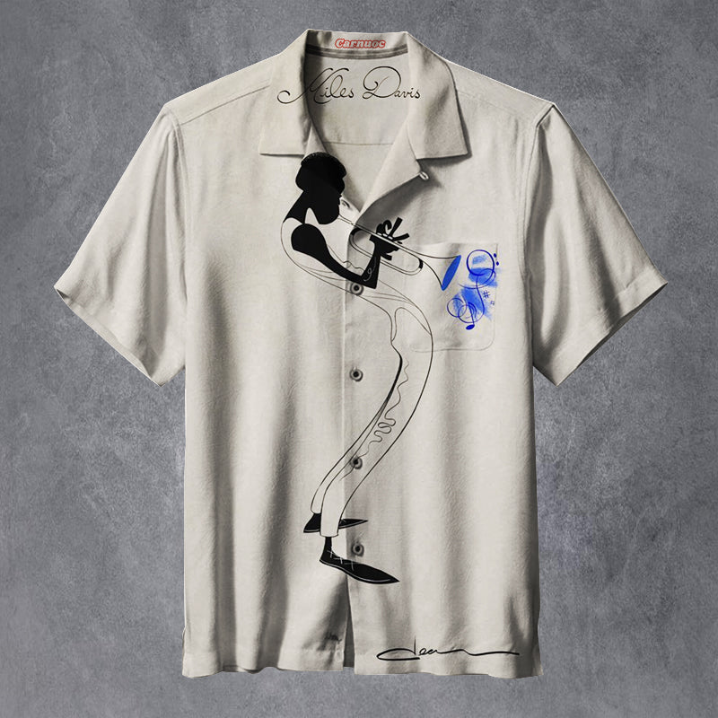Miles Davis Unisex Hawaiian Shirt