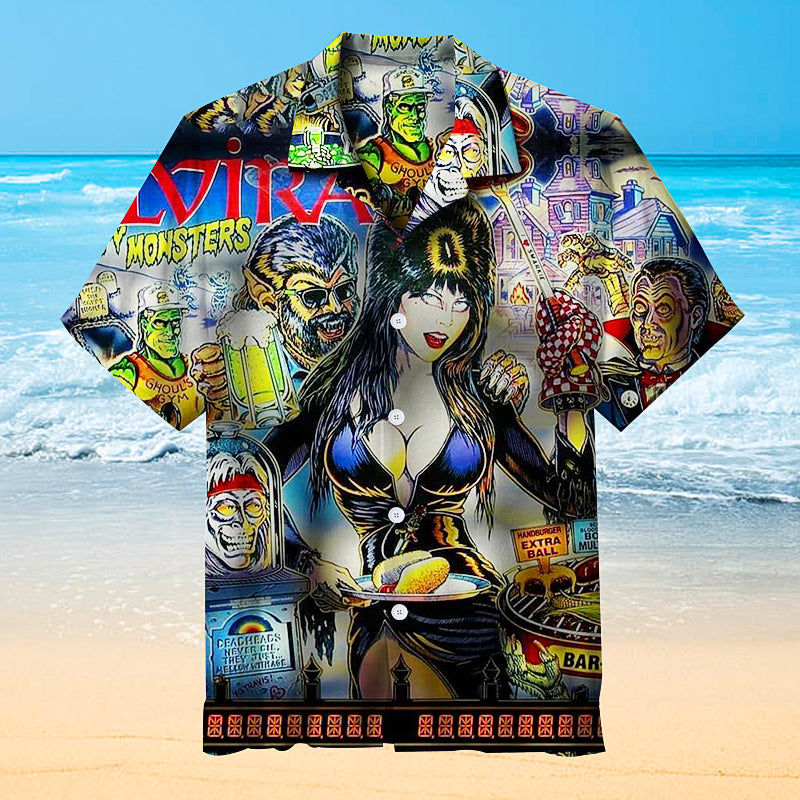 Mistress of the Dark Pinball Universal Hawaiian Shirt