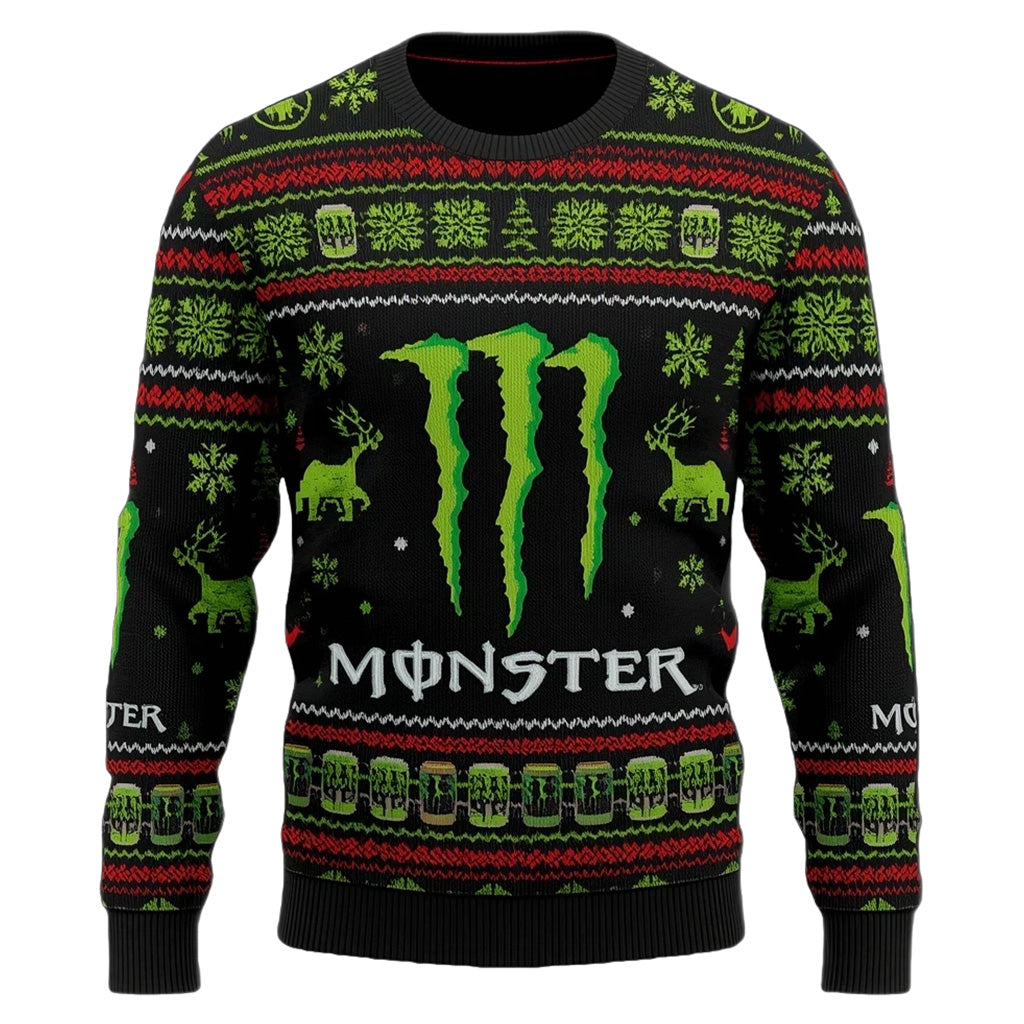 Monster Energy Ugly Christmas Sweater-5