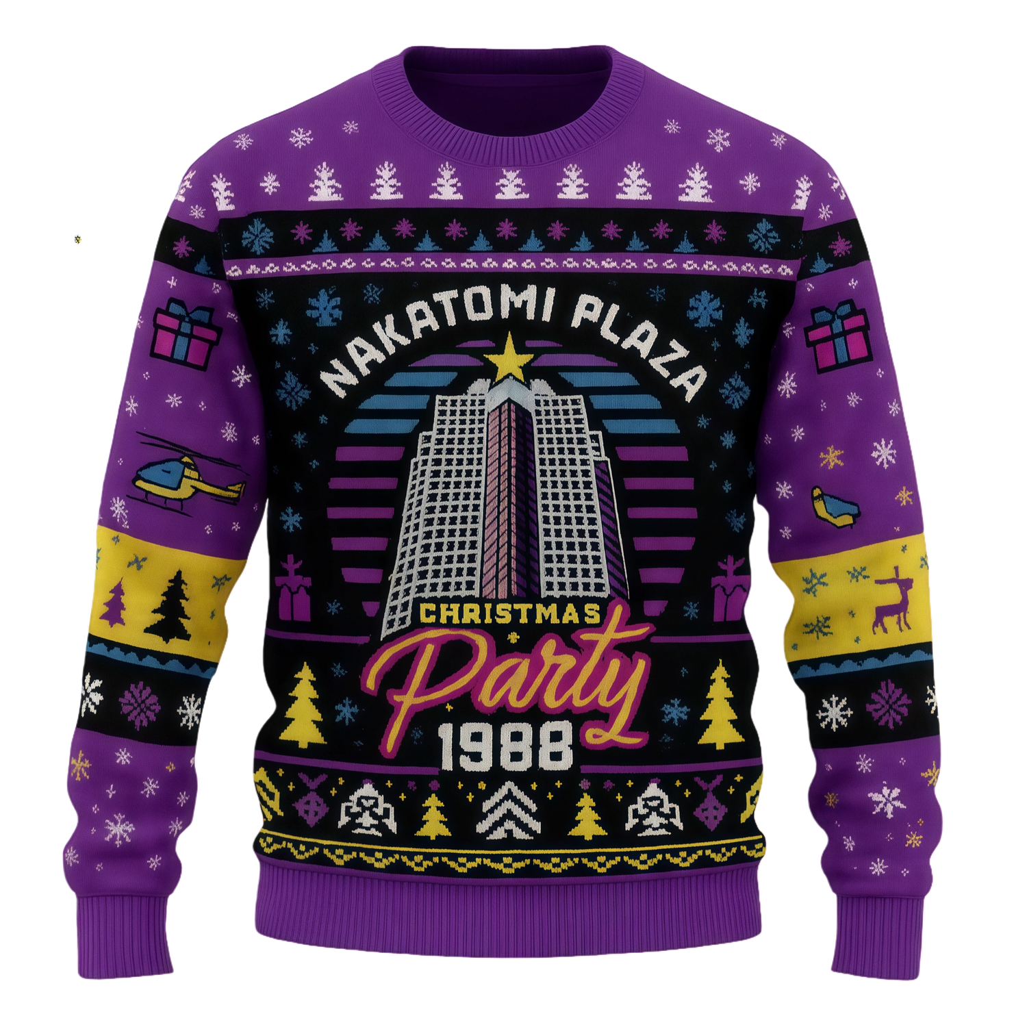 Nakatomi Plaza Christmas Party 1988 Ugly Sweater
