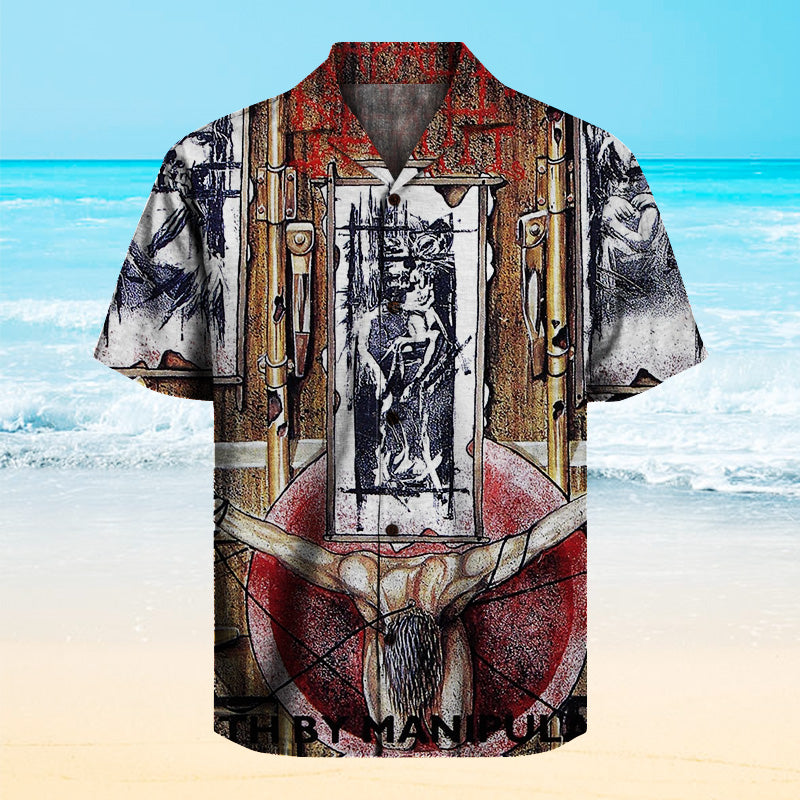 Napalm Death - Death By Manipulation  Unisex Hawaiian Shirt