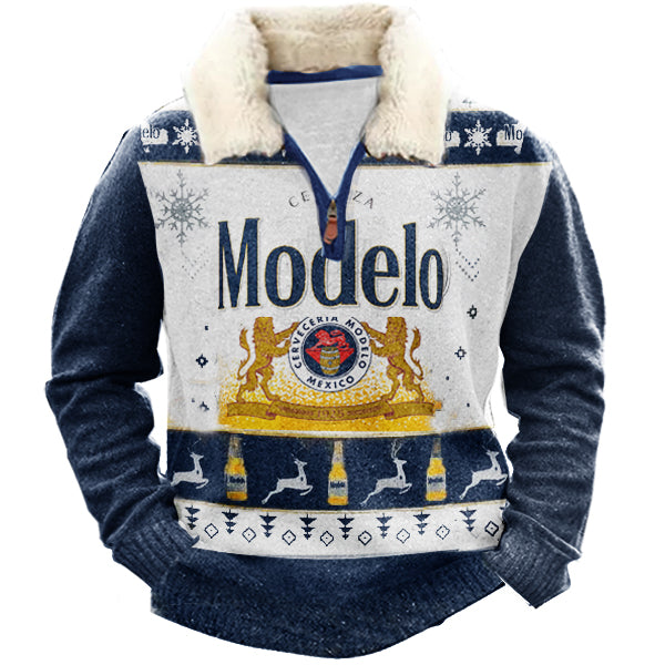 Navy Frost & Gold Ugly Quarter Zip Sweatshirt