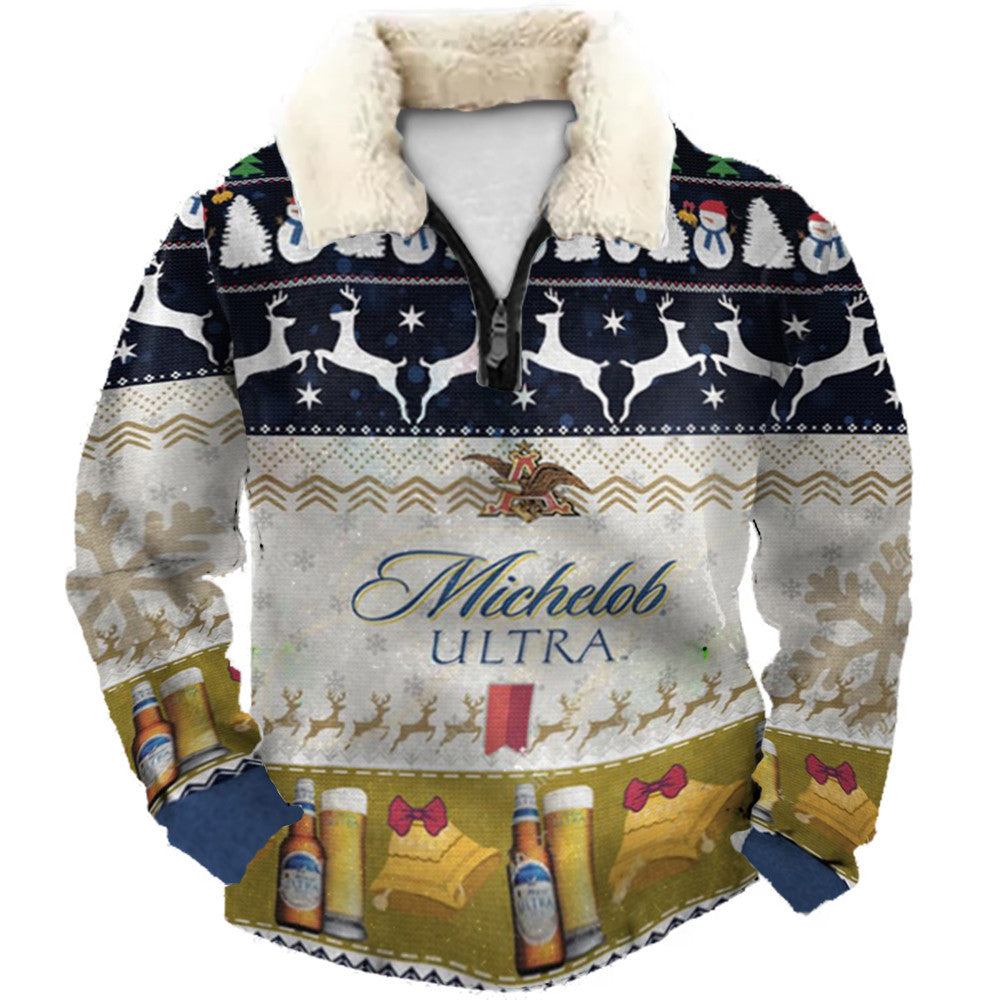 Navy Frost Ugly Quarter Zip Sweatshirt