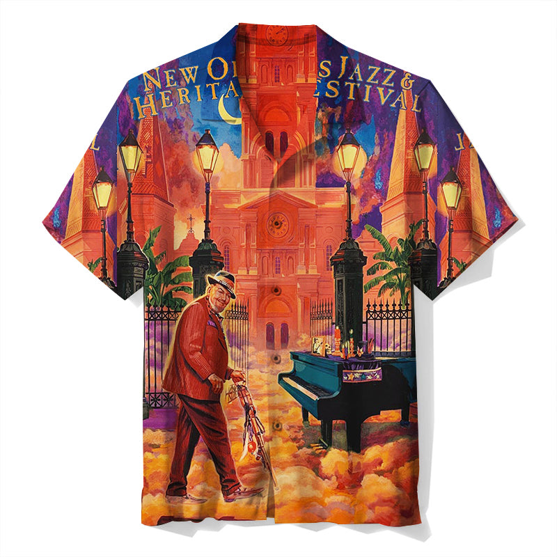 New Orleans Jazz & Heritage Festival Unisex Hawaiian Shirt