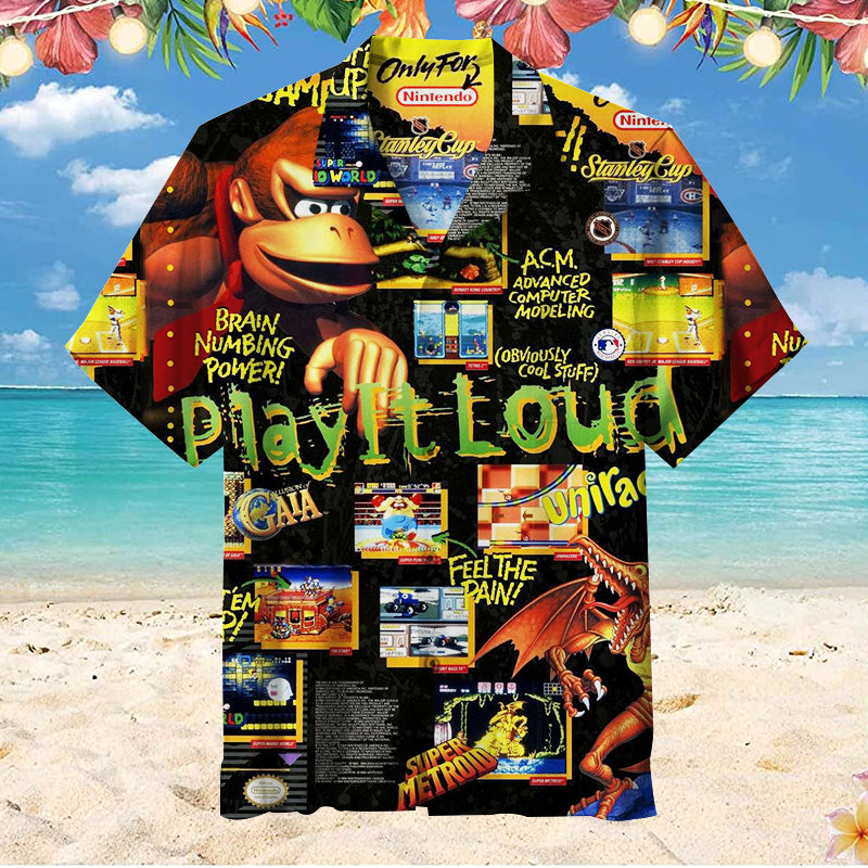Nintendo Power Unisex Hawaiian Shirt