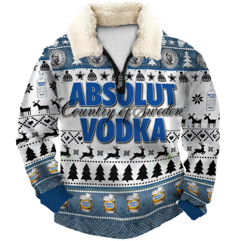 Nordic Frost & Midnight Blue Ugly Quarter Zip Sweatshirt