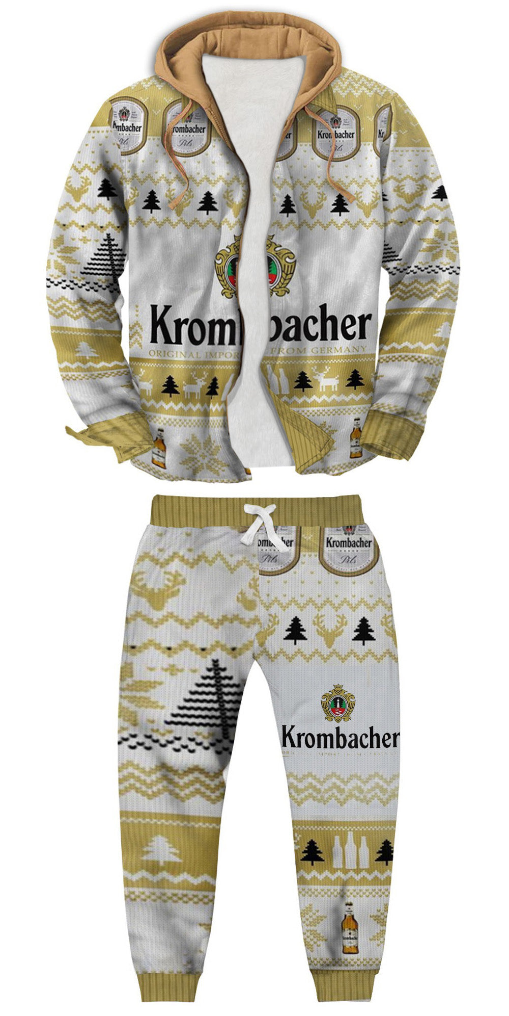 Nordic Snowflake Ugly Zip Hoodie & Sweatpant Set