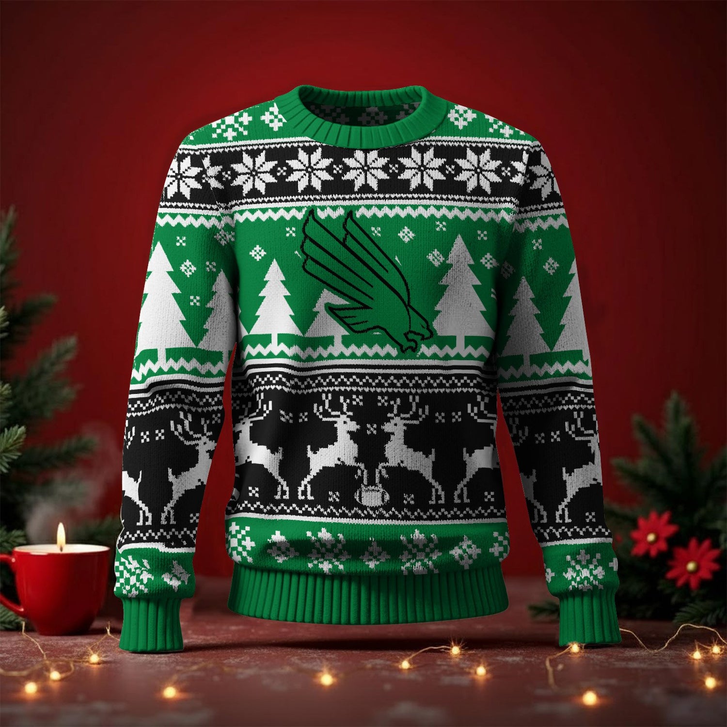North Texas Mean Green Ugly Sweater