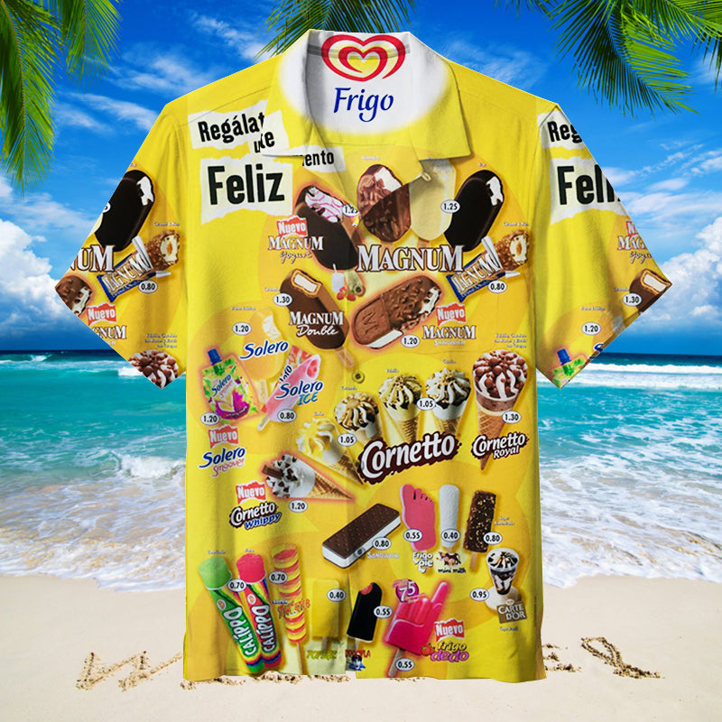 Oh, those old summers, those old ice creams Unisex Hawaiian Shirt
