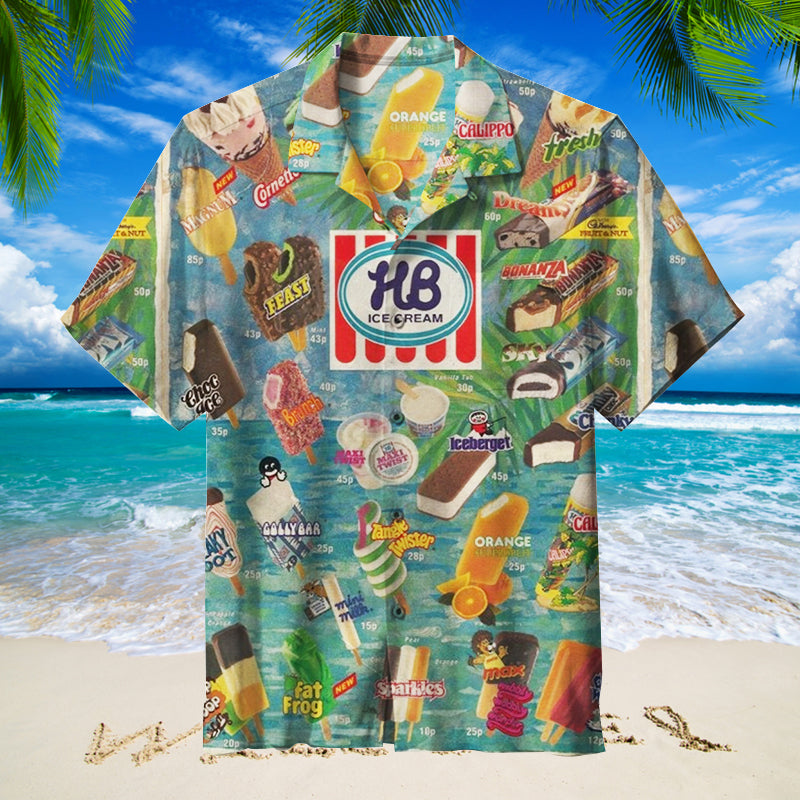 Oh, those old summers, those old ice creams Unisex Hawaiian Shirt