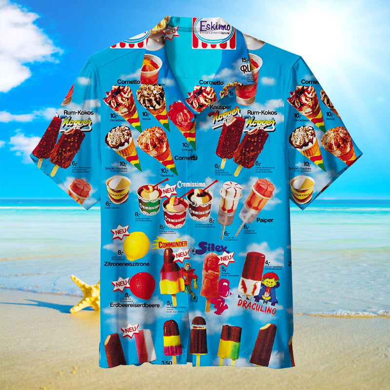 Oh, those old summers, those old ice creams Unisex Hawaiian Shirt