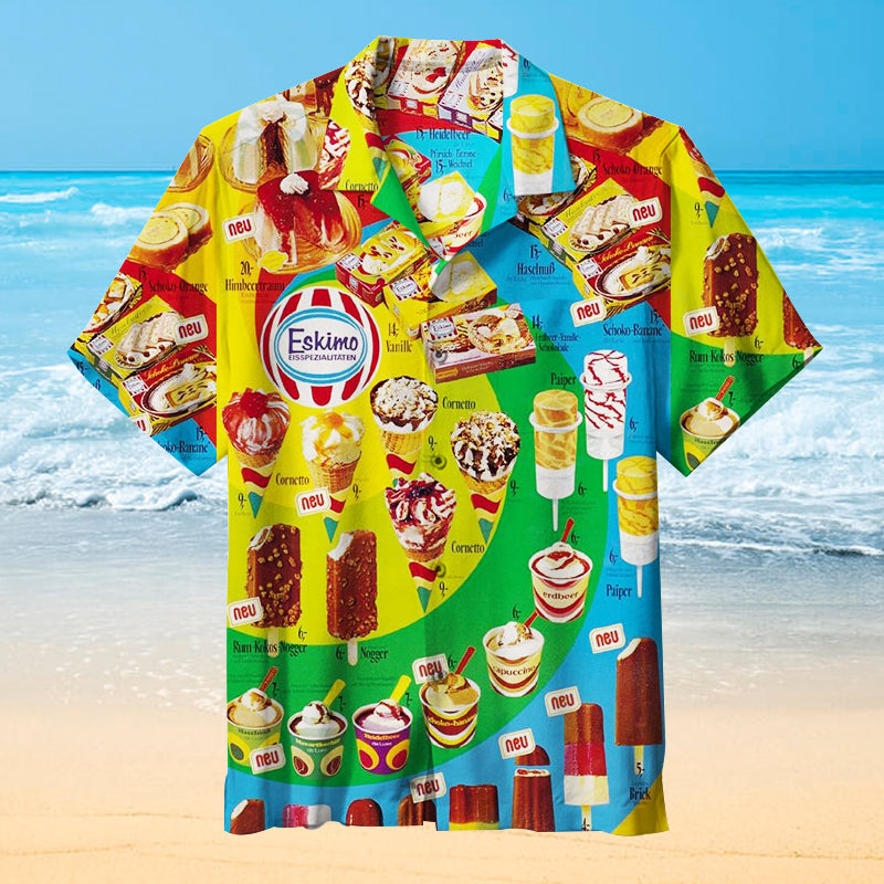 Oh, those old summers, those old ice creams Unisex Hawaiian Shirt