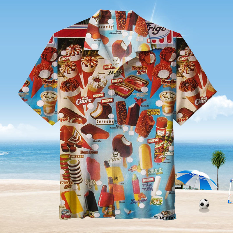 Oh, those old summers, those old ice creams Unisex Hawaiian Shirt