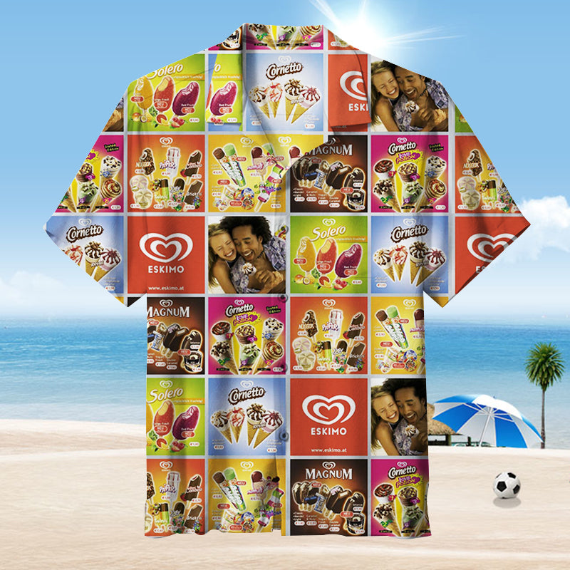 Oh, those old summers, those old ice creams Unisex Hawaiian Shirt
