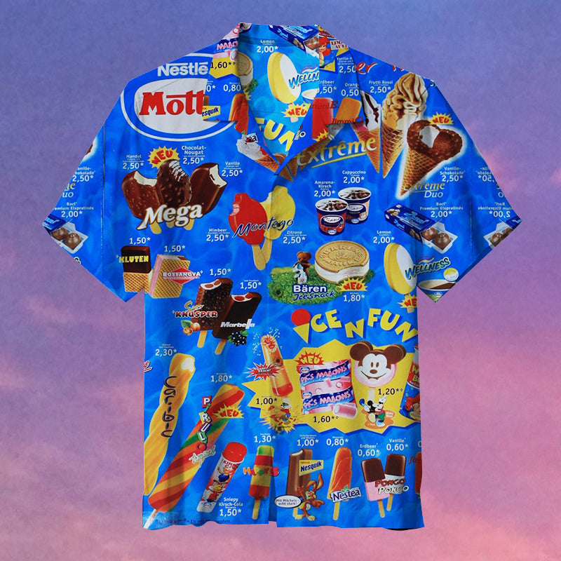 Oh, those old summers, those old ice creams Unisex Hawaiian Shirt
