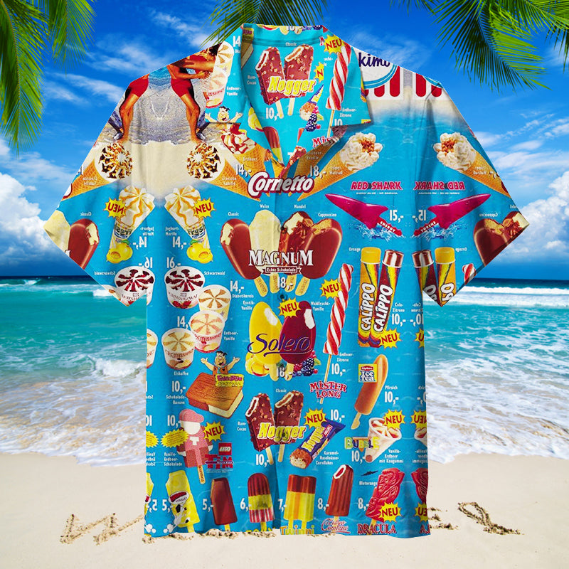 Oh, those old summers, those old ice creams Unisex Hawaiian Shirt