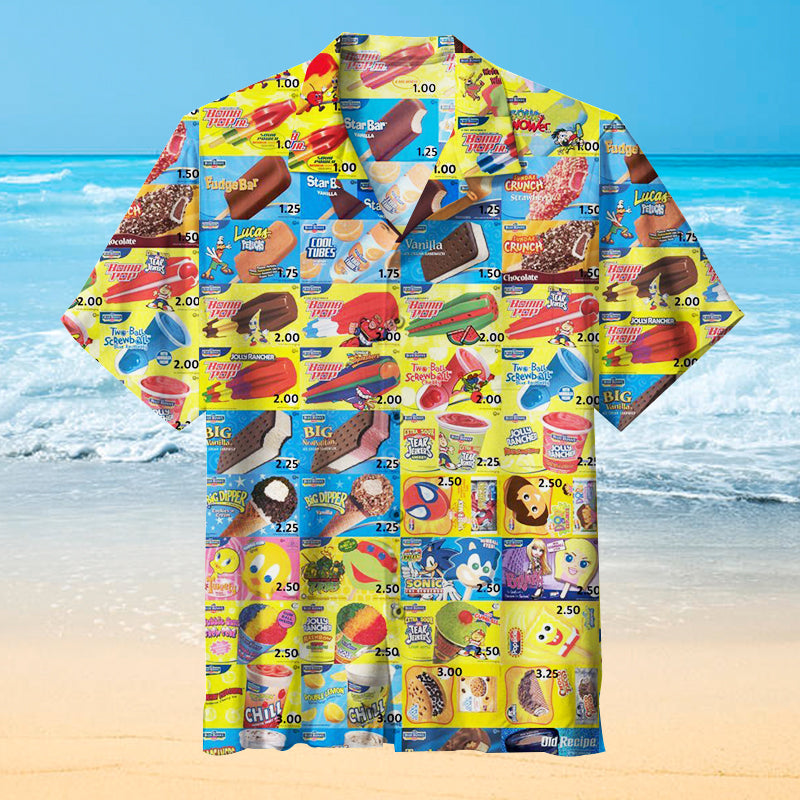 Oh, those old summers, those old ice creams Unisex Hawaiian Shirt
