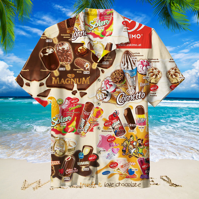 Oh, those old summers, those old ice creams Unisex Hawaiian Shirt