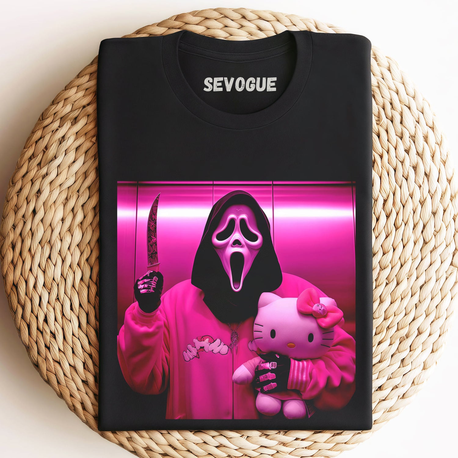 Scream And Hello Kitty Unisex Tee, Sweatshirt & Hoodie