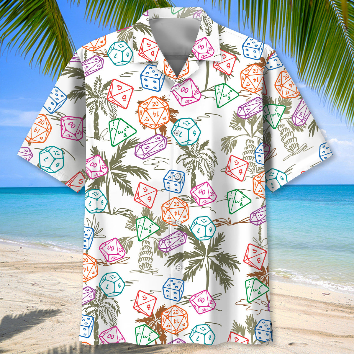 Palm Tree Dice Hawaiian Shirt