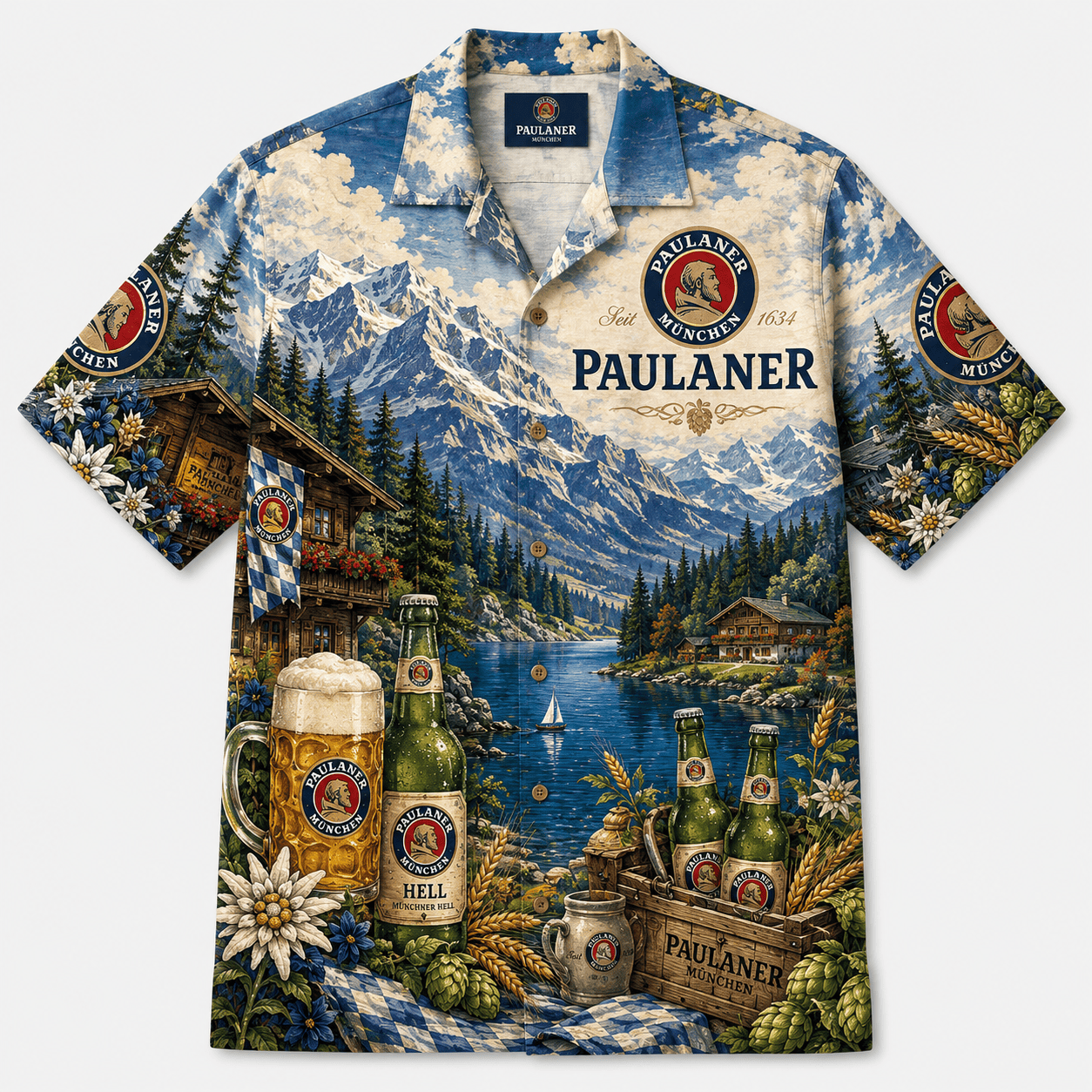 Paulaner Alpen Hawaiian Shirt