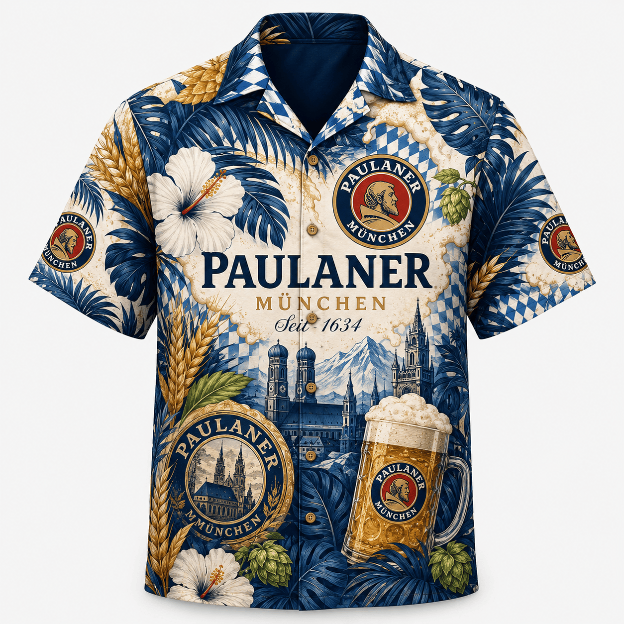 Paulaner München Hawaiian Shirt