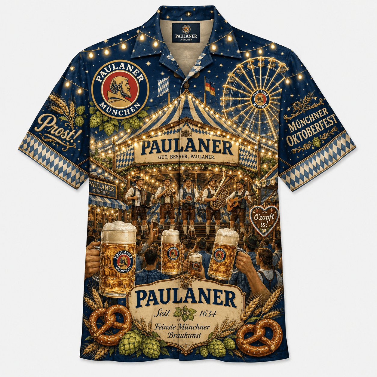 Paulaner Oktoberfest Hawaiian Shirt