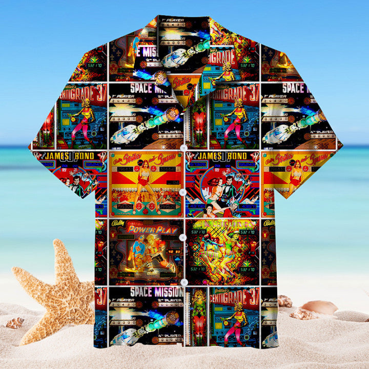 Pinball Collection Unisex Hawaiian Shirt