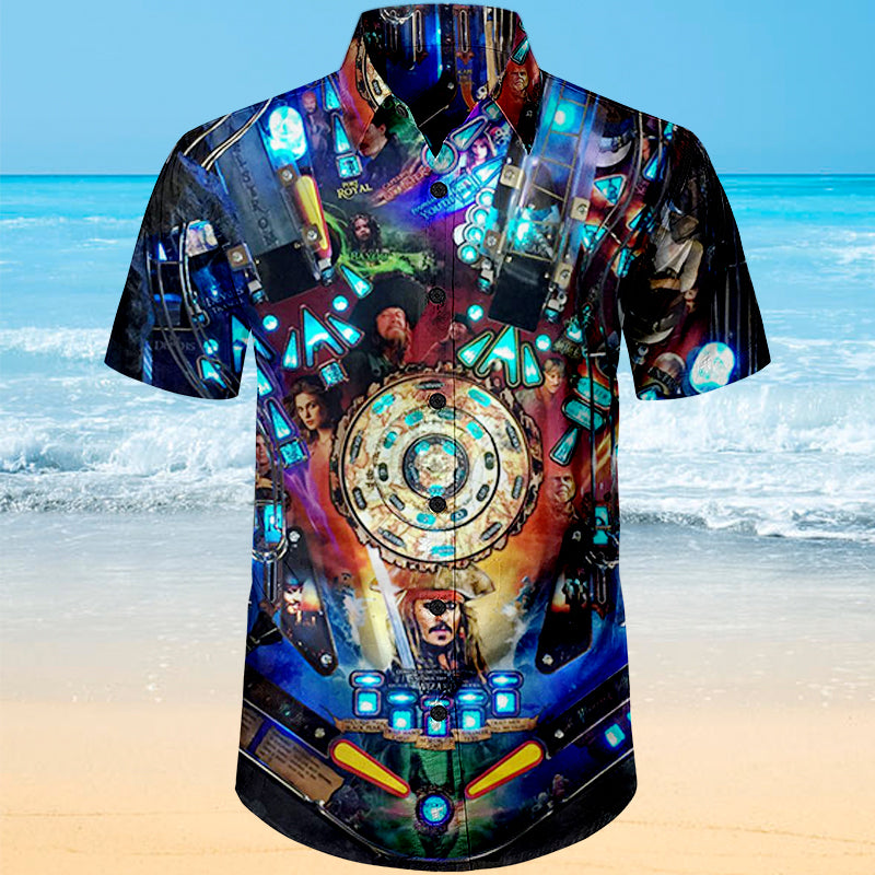 Pirates of the Caribbean Pinball |Unisex Hawaiian Shirt