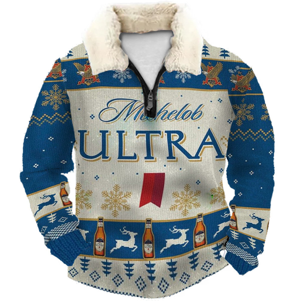 Polar Frost & Silver Birch Ugly Quarter Zip Sweatshirt