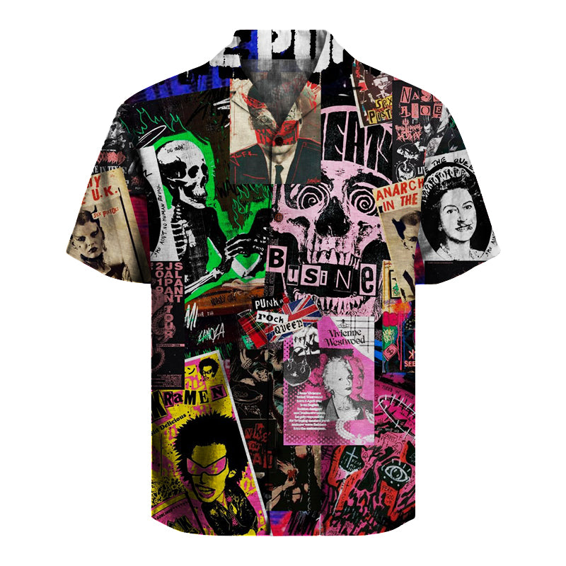 Punk Rock  Unisex Hawaiian Shirt