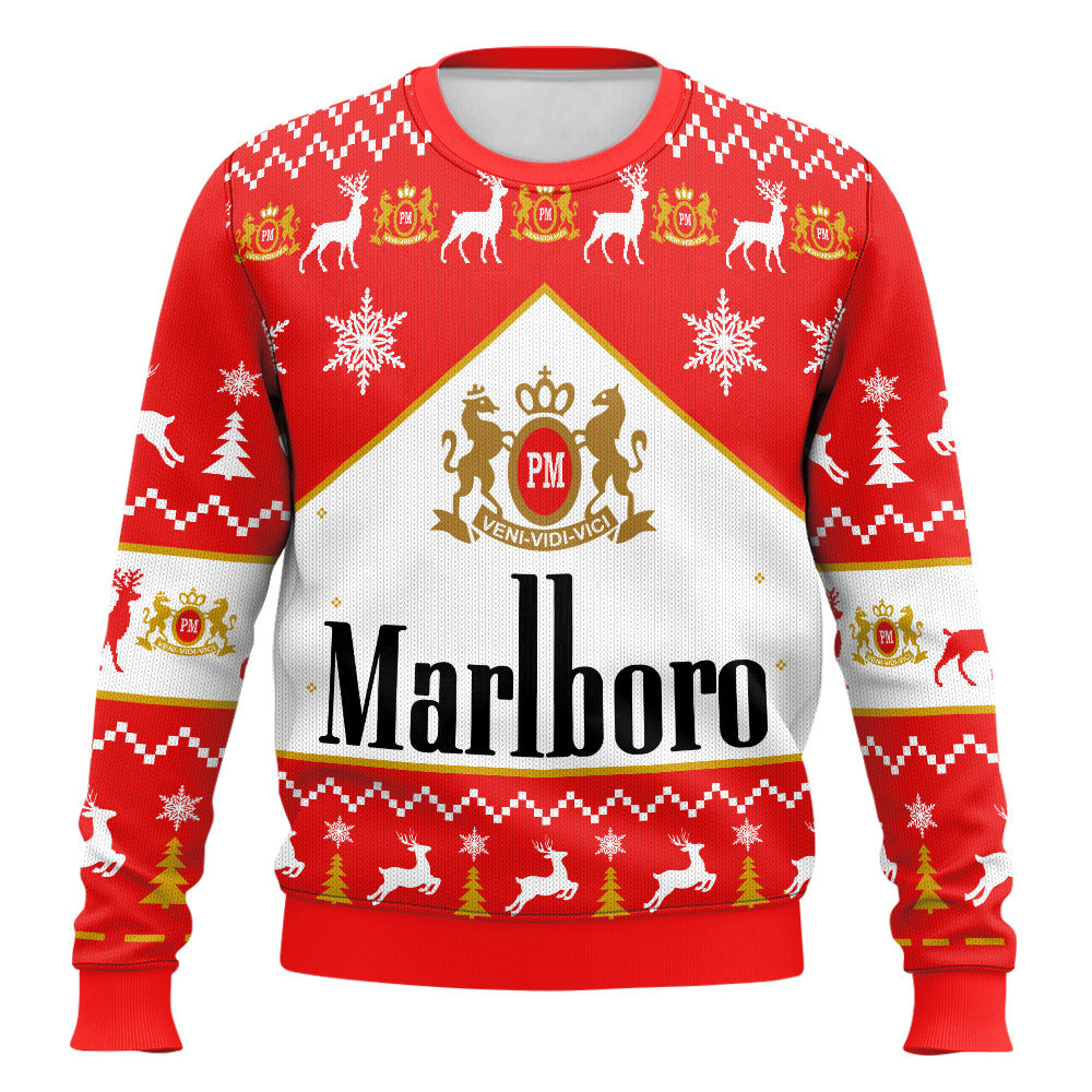 Racing-inspired Print Christmas Ugly Sweater