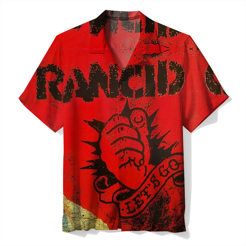 Rancid Let's Go LP Unisex Hawaiian Shirt