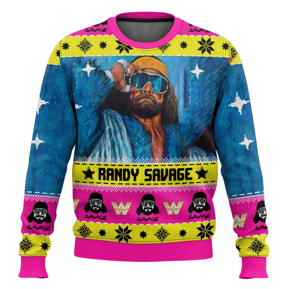 Randy Savage WWE Ugly Sweater